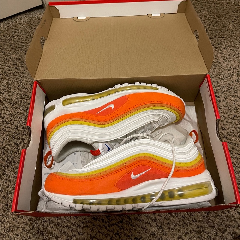 Nike Air Max 97 Orange/White size 9.5 mens